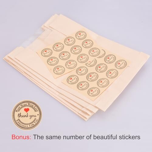 s Paper Bread Bags for Homemade Bread, Large Kraft Paper Bakery Bags 25 Pack - Bild 2 von 7