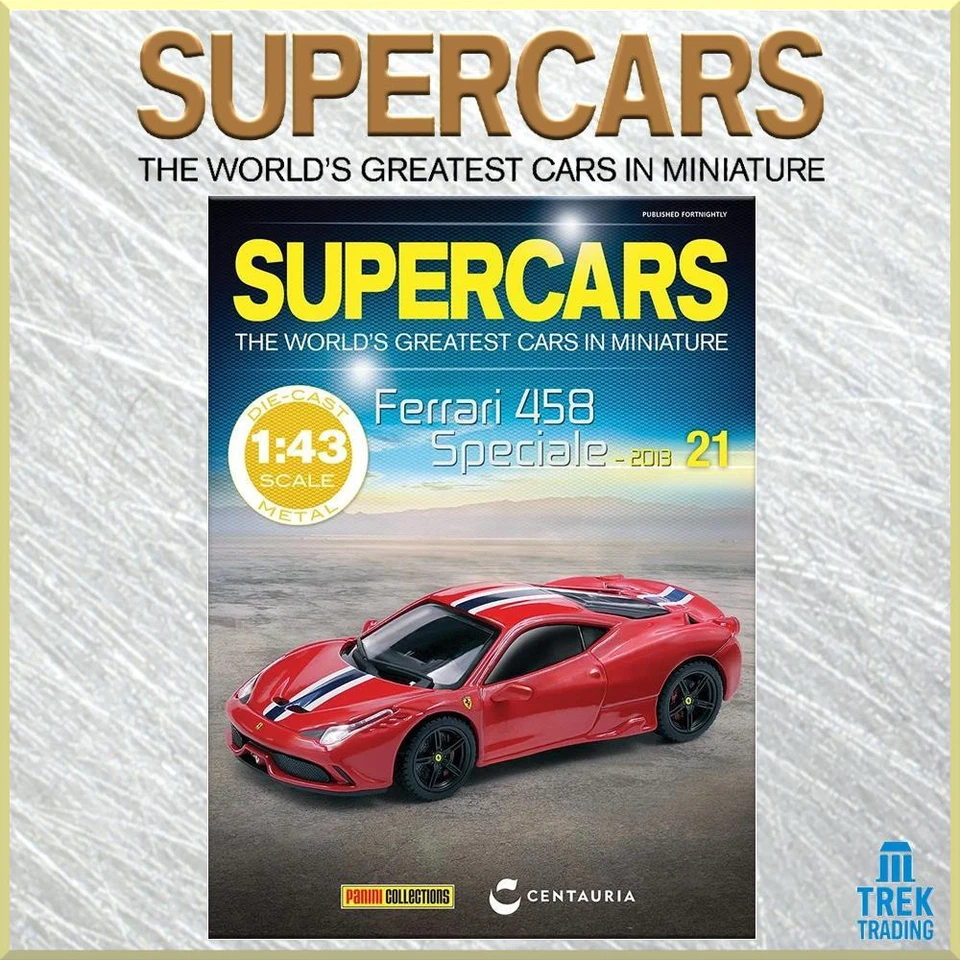 Panini Supercars Collection 21 - Ferrari 458 Speciale 2013 литая с журналом - Изображение 3 из 4