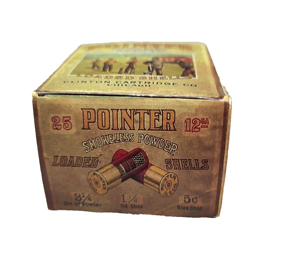 Vintage Pointer Smokeless Powder Loaded Shells Empty Box - REPRODUCTION - Image 3 of 4