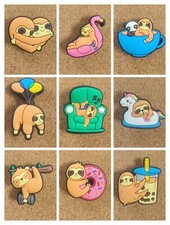 Sloth Shoe Charms ? Cute Animal Jibbitz Style for Croc Clogs 