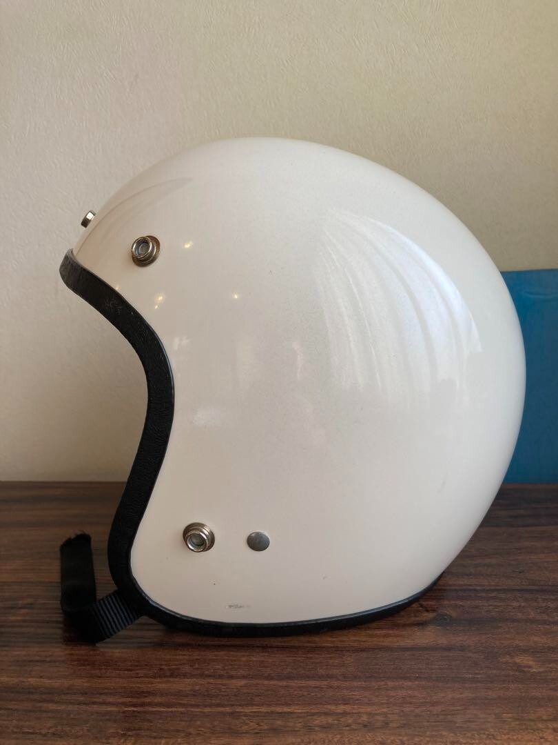 Mchal Model A Harley Davidson Motocycle Helmet White 58cm Vintage