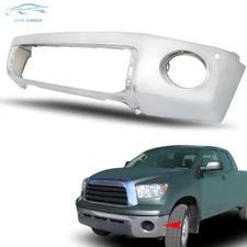 Front Bumper Chrome For Toyota Tundra 2007-2014 Steel With Sensor Hole TO1002181