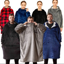 Super Soft Oodie Winter Comfy Nightware Blanket Robe/Hoodie Hoody Sweatshirt UK