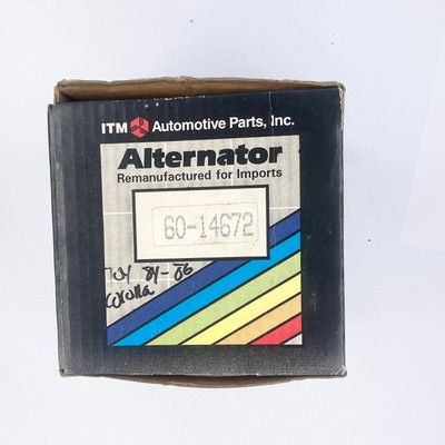 ITM 60-14672 Remanufactured Alternator | eBay 