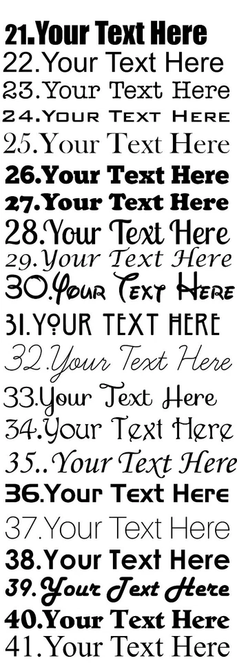 Personalised Wall Sticker Custom Stickers Vinyl Decal Design your Own Quote - Image 3 of 4