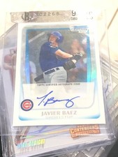 2011 Javier Baez Bowman Chrome Auto Refractor 060/500