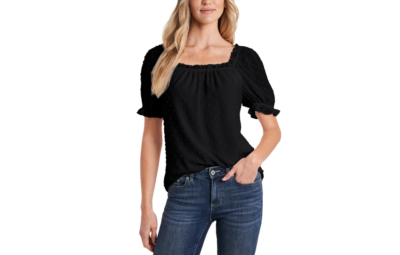cece square neck blouse