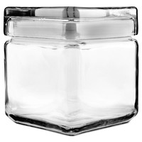 Stackable Glass Storage Jars, 1 Qt, Glass on sale Stackable Glass Storage Jars, 1 Qt, Glass on sale