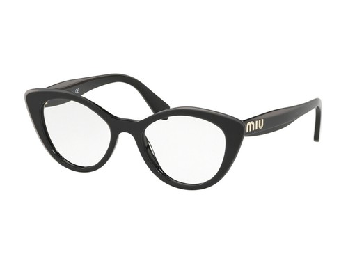 Montatura Occhiali da Vista Miu Miu Autentici MU 01RV nero K9T1O1 | eBay