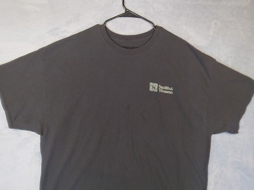 Smith & Wesson Black Short Sleeve Graphic Print T-Shirt Preshunk Size XXXL - Picture 2 of 6