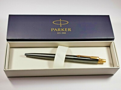 24K.Vergoldet PARKER Jotter Premium Oxford grau Gel Kugelschreiber 