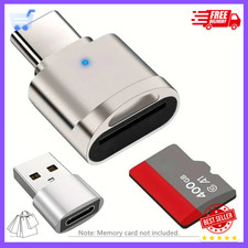 Type C To Micro SD TF Card Reader OTG USB Adapter Converter For Samsung Phone.