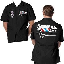 Barber jacket Barbershop Jacket full Sleeve Haircut Jacket Barber uniform