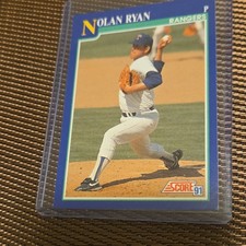 Score 1991 Nolan Ryan #4 Texas Rangers Baseball Card Base Set