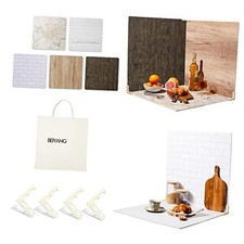 5 PCS 24X24 Inch Boards Photo Backdrop for Flat Lay, 5 PCS Mixed Patterns 24x24