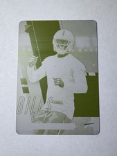 2017 Panini Absolute Football Tre’Davious White Yellow Printing Plate 1/1 Rookie