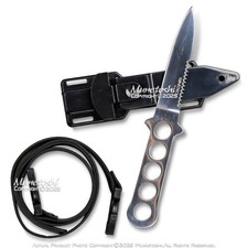 Scuba Diving Knife Serrated Dagger Snorkeling Spearfishing Blade with Leg Straps