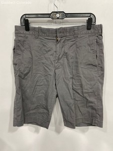J Crew Gray Solid Stretch Chino Shorts 31 Waist 10.5 Inseam