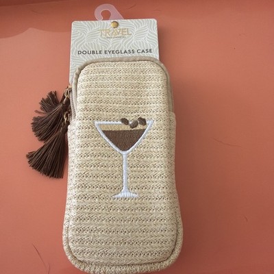 EVOLUTION EYES TRAVEL DOUBLE EYEGLASS CASE 7 X 3