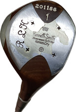Kenneth Smith Persimmon Driver 1 Wood 43.5  REX True Temper Steel RH Solidized