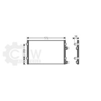 Kondensator Klimaanlage FüR Chrysler PT Cruiser 2.2 CRD Bj.02-10
