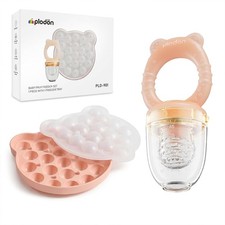 Silicone Baby Fruit Feeder with 21-Portion Baby Food Freezer Tray