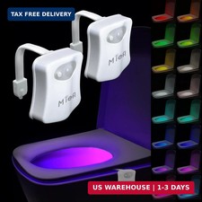 Toilet Light Motion Sensor 16 Colors Changing 2 Pack ,Led Glow Bowl inside Toil