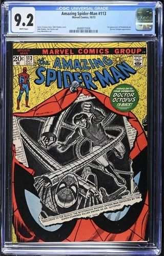 Amazing Spider-Man Vol 1 #113 1972 CGC 9.2 (1st app of Hammerhead)