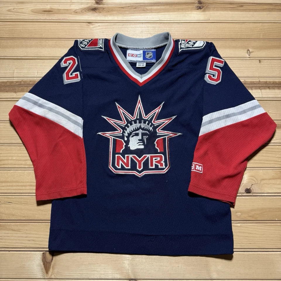 New York Rangers Petr Prucha Lady Liberty CCM Hockey Jersey Size Youth Small - Image 2 of 4