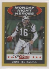 2021 Panini Classics Monday Night Heroes Gold 61/75 Vinny Testaverde #MNH-5 9o3