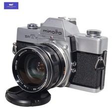 MINOLTA SRT 101 Silver Film camera  MC W.Rokkor-PF 1:3.5 28mm MF From Japan