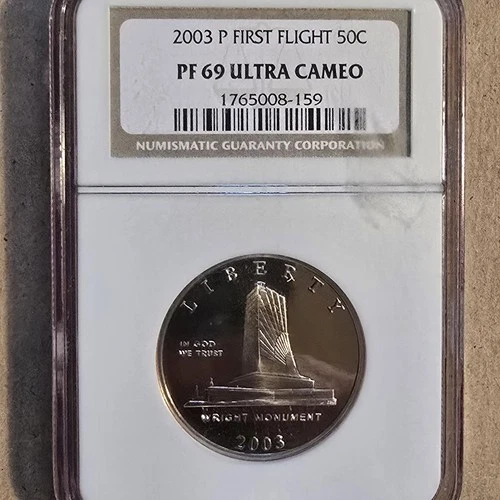 2003-P 50c First Flight Centennial Commemorative Half Dollar NGC PF69 ULTRA CAM