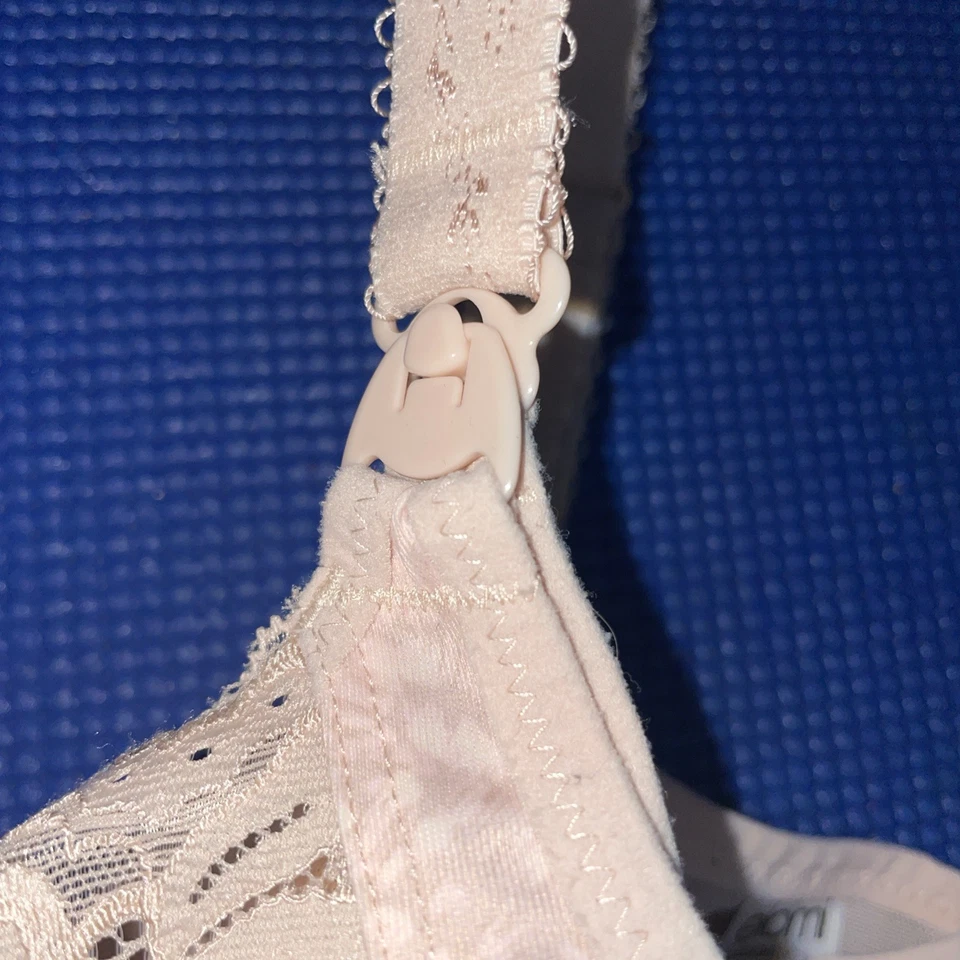 Elomi Nursing Bra Size 34I EL4542 Maternity Unlined Beige Abstract - Image 3 of 4