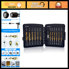 6pc Drill  Tap Bit Set SAE  Metric, Titanium Coated, Quick Change Adapter, Tap