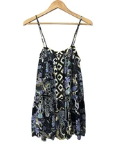 Intimately Free People Get a Clue Mini Dress Womens S Adjustable Strap Floral