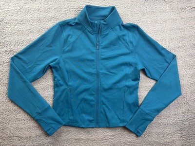 All in Motion Womens Medium Teal Blue Dynamic Flex Full Zip Jacket
