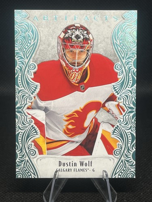 #ad #ad 2025 26 Upper Deck Artifacts Dustin Wolf Sky Blue #149 Calgary Flames C $2.50