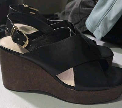 Sanctuary Women's Nouveau Wedge Platform - Eco Natural Black Sz 11 M