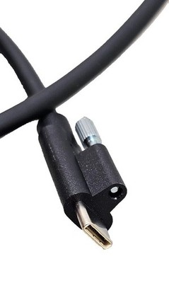 25PCS NCR/Amphenol 1.3m USB-C to USB-C Cable w/ Single Locking Screw 10Gbps 60W