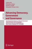 Advancing Democracy, Government And Governance Andrea Kö