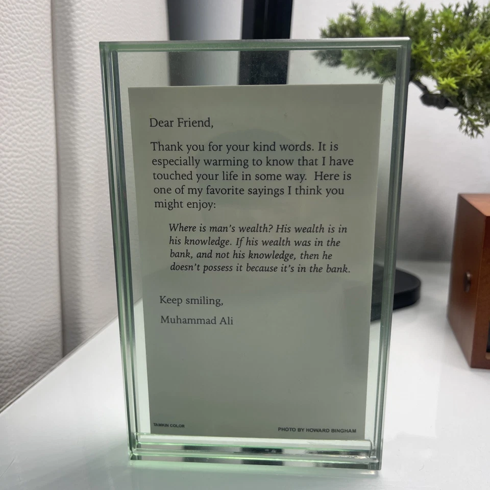 Muhammad Ali Vintage Autographed Photo Postcard  - Image 2 of 4