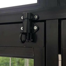 Self-closing Latch Bolt 1 Set Spring Loaded 58 X 44 Mm Black/White/Silver