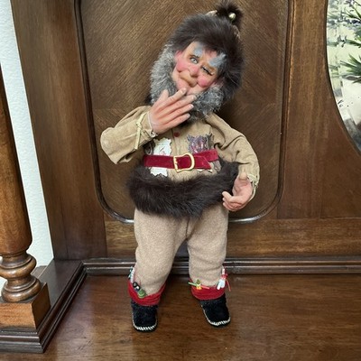 Vintage Demdaco Drolleries Santa Elf Figurine  With A Twinkle In His Eye 