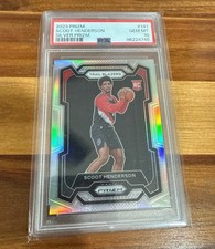 2023-24 Panini Prizm Scoot Henderson #141 Silver Prizm (RC) PSA 10 Gem Mint 💎
