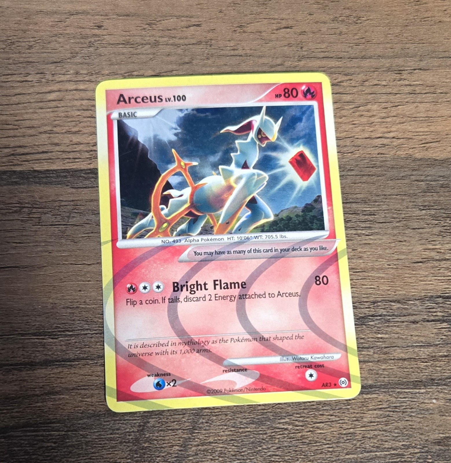 ARCEUS LV.100 AR3 Holo Platinum Arceus Expansion 2009 Pokemon Card NM