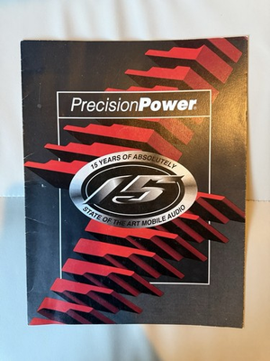 #ad Precision Power Brochure 15 Years Of Absolutely State Of The Art Mobile Audio $55.00