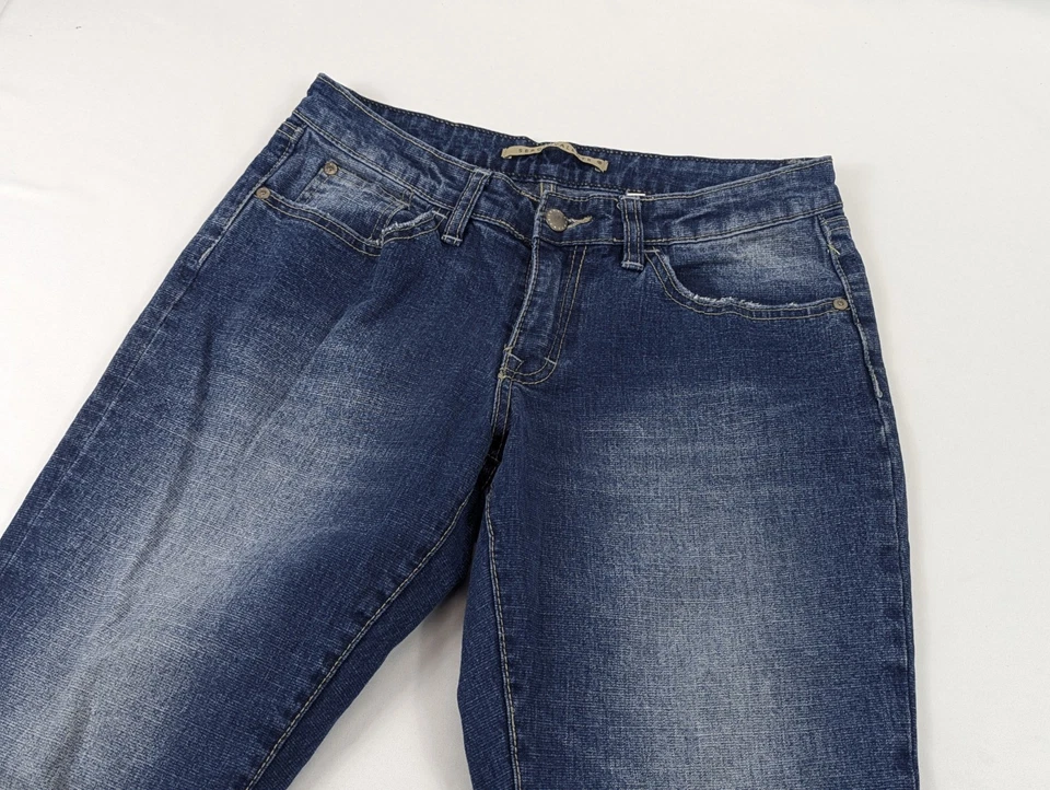 Jeans Sergio Valente Mujer 8 Bota Denim Bordado 29x33 Diseñador Foto 3 de 4