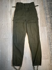 Czech Army Czech Army M-85 Military Double Knee Cargo Pants 28x32 Khaki Cotton