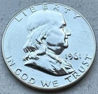 1961 Proof Franklin Half Dollar 90% Silver-INV#8457