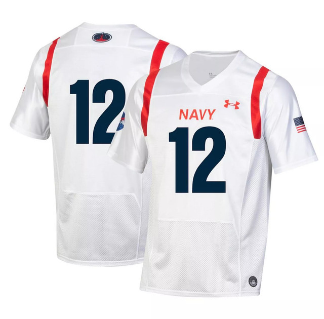 Under Armour 2022 US Navy Midshipmen NASA Special Games Football Jersey Size M